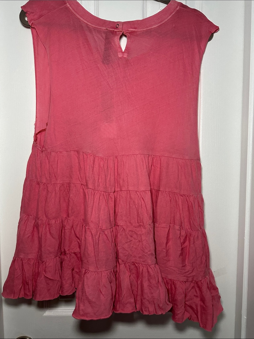 Urban Outfitters Rose Lace-Up Tiered Ruffle romper - Picture 2 of 4